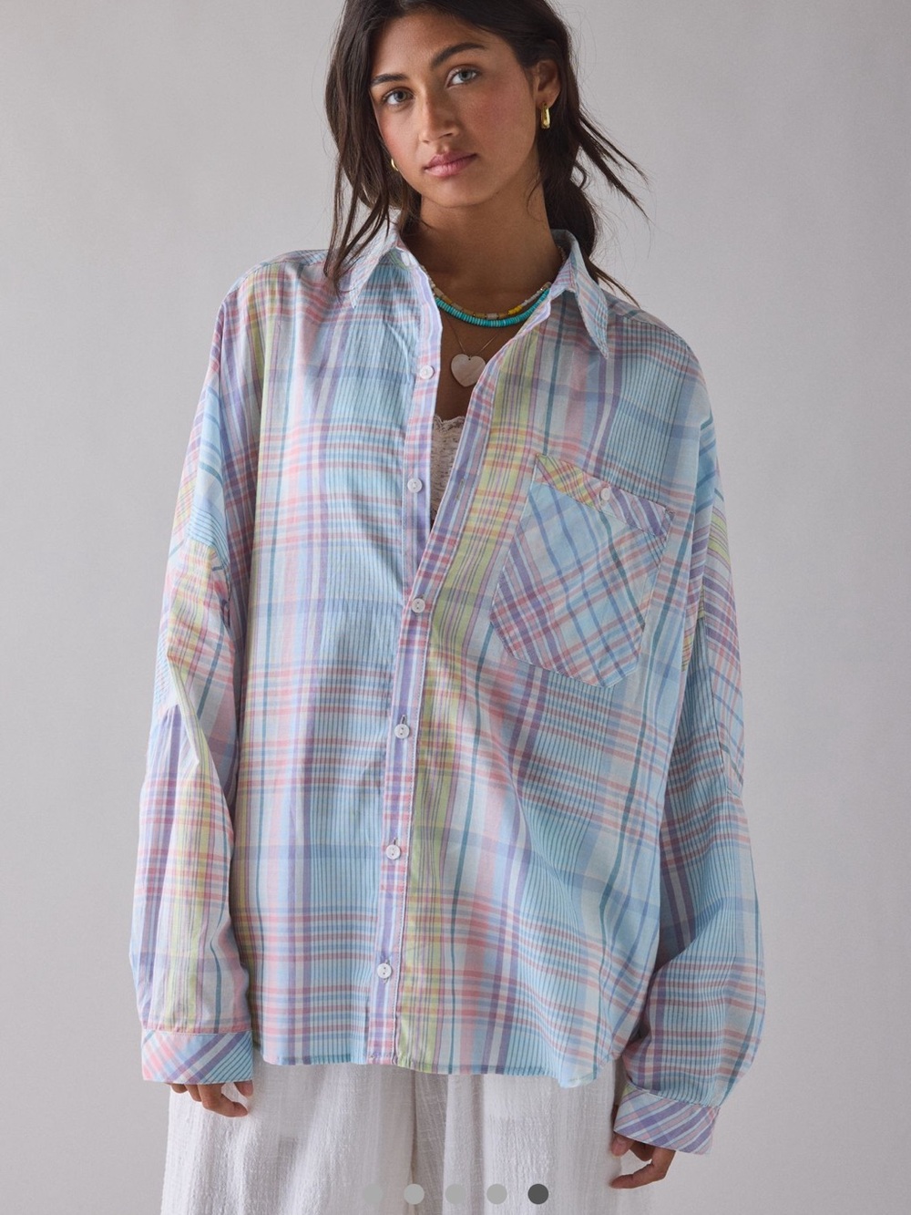 BDG Alex Breezy Cotton Oversized Button-Down Shirt